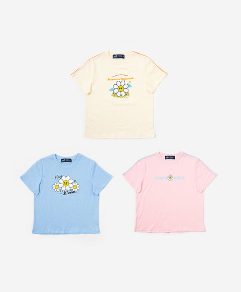 Stay Bloom Short Sleeves Relaxed Fit Tee