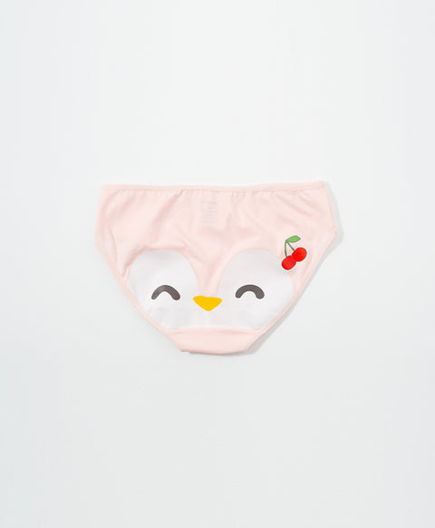Penguin Patisserie 5pcs Mid Waist Midi Graphic Pack Panties