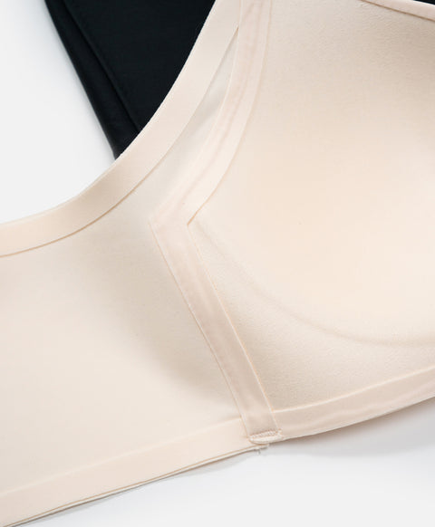 Bare Essential Wireless Lightly-Lined High Side Panel 3/4 Cup Demi Bra