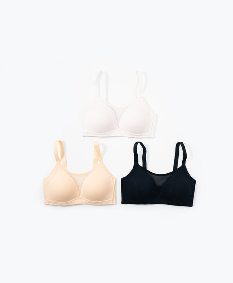 Bare Light Plus Size Wireless Lightly Lined 3/4 Cup Full Coverage Push-Up-Lifting Bra