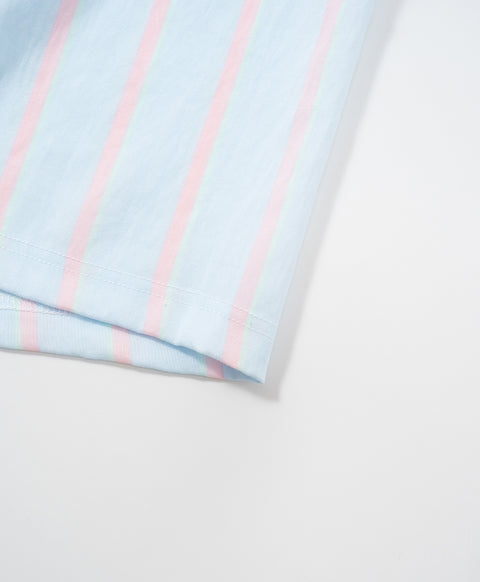 BedMood Mello Nothing Scheduled. Don't Ask. Polyester PJ Short Sleeves Top & Shorts Set - Blue