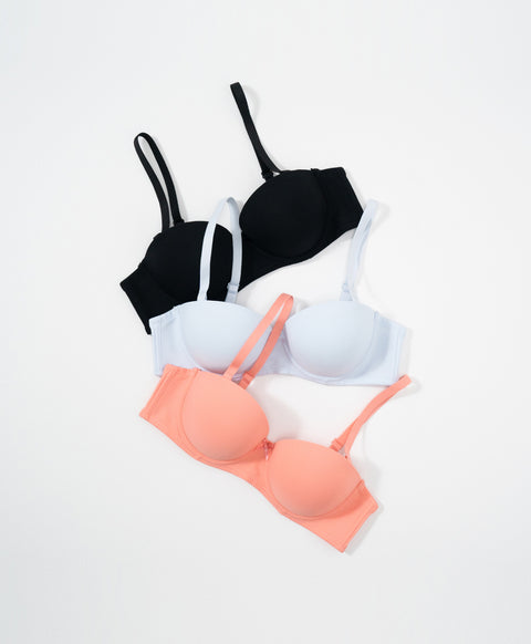 Simply Rib Comfort 1/2 Cup Underwired Multiway Bra (B Cup)