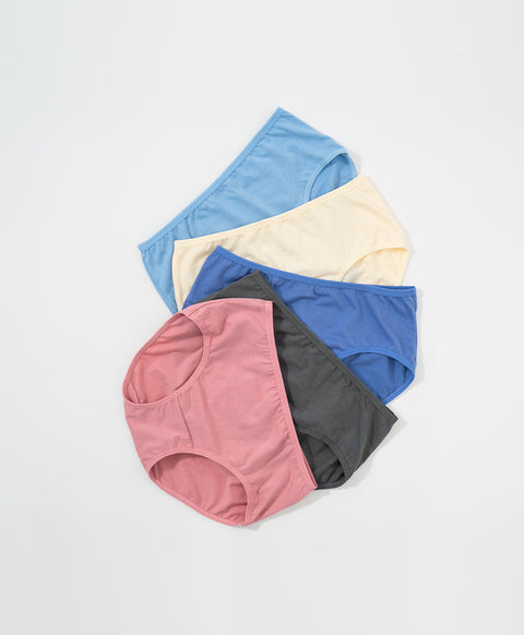 Fresh Cotton Mid Waist Maxi 5pcs Pack Panties