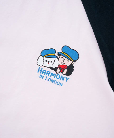 Harmony in London 3/4 Sleeves Top with Ribbon and Shorts Sleep Set