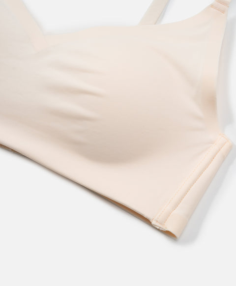 Bare Essentials Wireless V-Neck 3/4 Cup Demi Bra