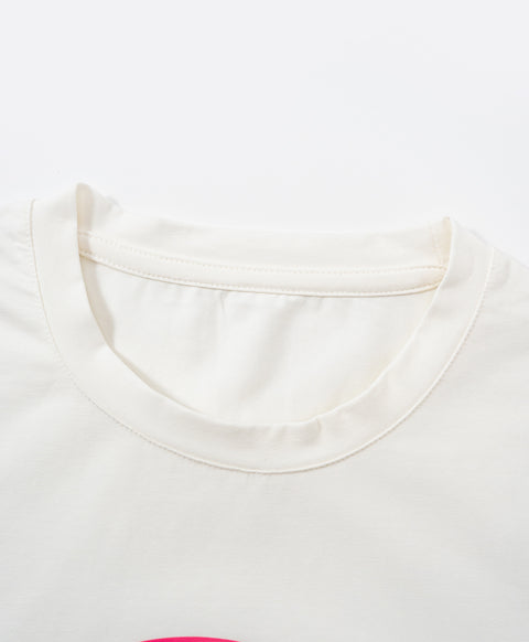 Junior Resort of Heart Short Sleeves Top & Shorts Sleep Set