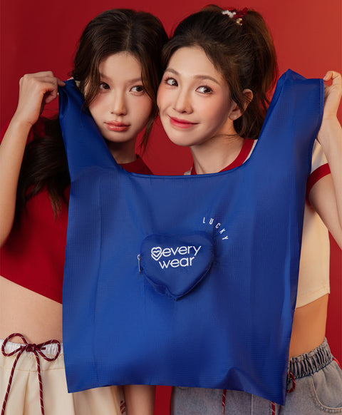 Call Me Lucky Heart Packable Eco Bag