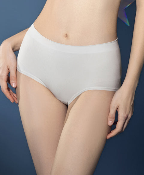 Real Comfy Seamless Knit Mid Waist Hipster Panties