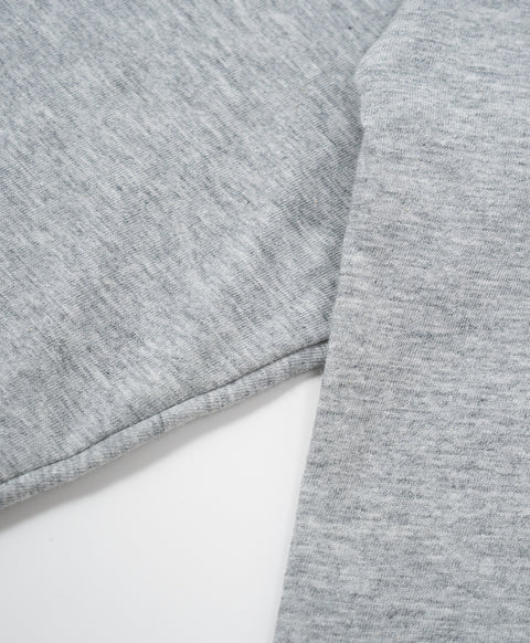 BedMood Cremo & Mello Late Morning Coffee Club Cotton Blend Long Sleeves Top & Shorts Set - Grey