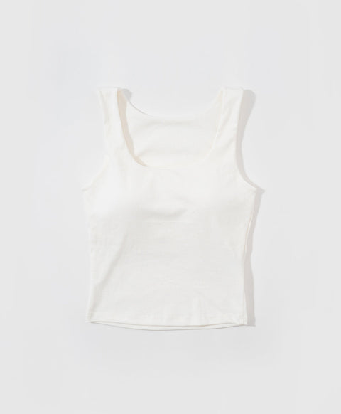 I am Padded! Square Neck Padded Tank Top