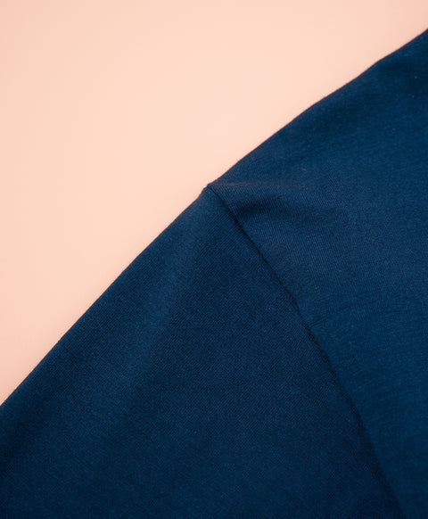 Cookies d'amore Long Sleeves Top With Pants Set-Dark Blue