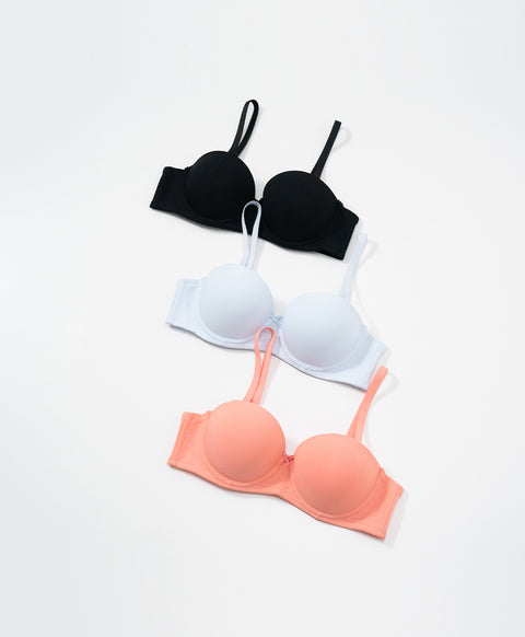 Simply Rib Comfort 1/2 Cup Underwired Multiway Bra (B Cup)