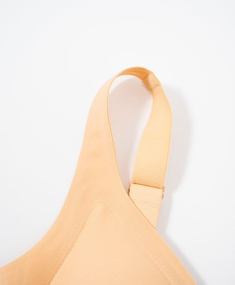 Marshmallow Kiss: Mirror Kiss V-Neck Wireless Bra with Adjustable Straps - New & Improved