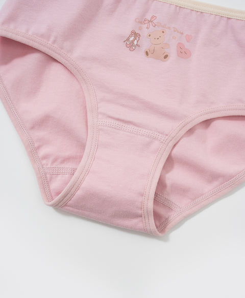 Junior Ballet Bear Cotton Low Waist Mini Panties