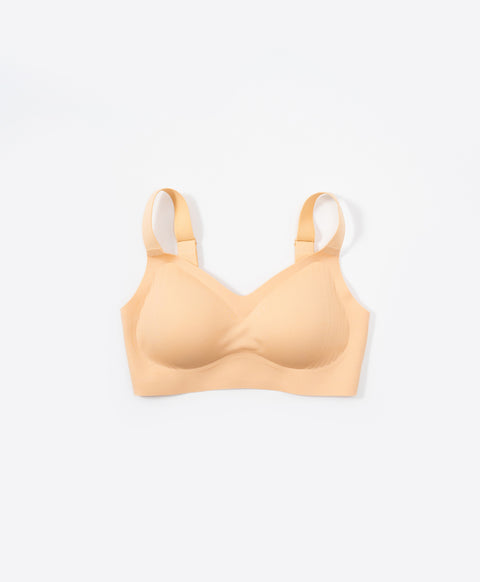 Marshmallow Kiss Full Coverage V-Neck Wireless Bra With Adjustable Straps (Fuller Figure)