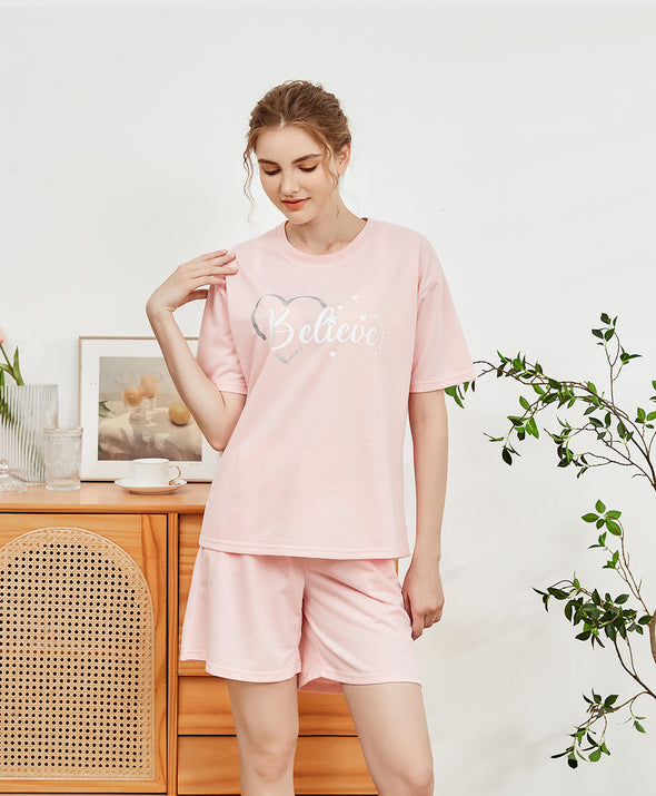 French Terry Casualwear Believe In Yourself Casual Set