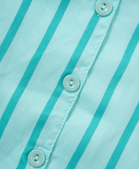 BedMood Cremo & Mello I'm in Bed Mood Polyester PJ Short Sleeves Top & Shorts Set - Green