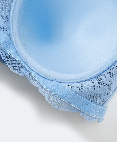 Lace Vintage Full Cup Coverage Underwired Bra (B Cup)