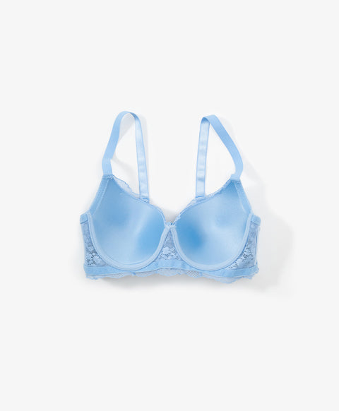 Lace Vintage Full Cup Coverage Underwired Bra (B Cup)