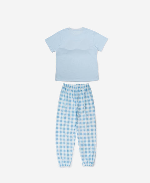 Pool Party Pals - Hop into Summer Short Sleeves PJ Top & Long Pants Set
