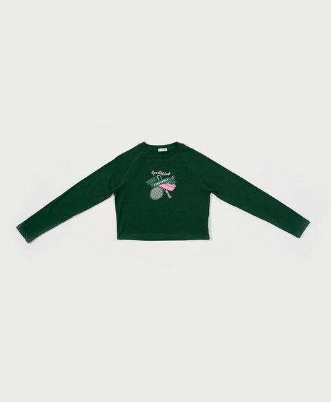 Go For It! Raglan Long Sleeves Baby Tee