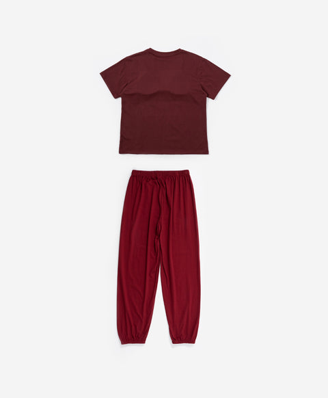 Little Muse Short Sleeves PJ Top & Long Pants Set - Where Hearts Meet Dreams Begin