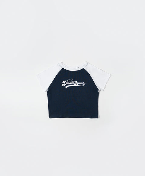 Dream Squad Raglan Tight Fit Crop Tee