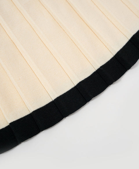 Go For It! Pleated Knitted Skirt