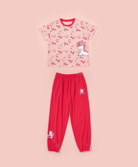 Junior Horsey Hooray! Short Sleeves Top & Pants Set