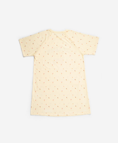 Ice Cream Project Short Sleeves Sleep Dress