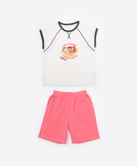 Mala-Twins Top & Shorts Sleep Set