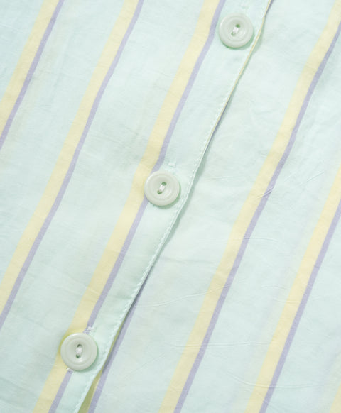 BedMood Cremo Currently Busy Doing Nothing Polyester PJ Short Sleeves Top & Shorts Set - Green