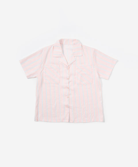 BedMood Mello Not Ignoring You, Just Resting Polyester PJ Short Sleeves Top & Shorts Set - Peach