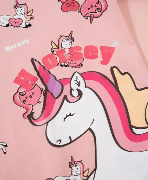 Junior Horsey Hooray! Short Sleeves Top & Pants Set