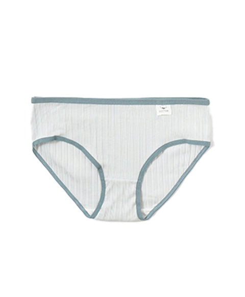 Autumn Touch Low Waist Midi Ribbed Cotton Panties