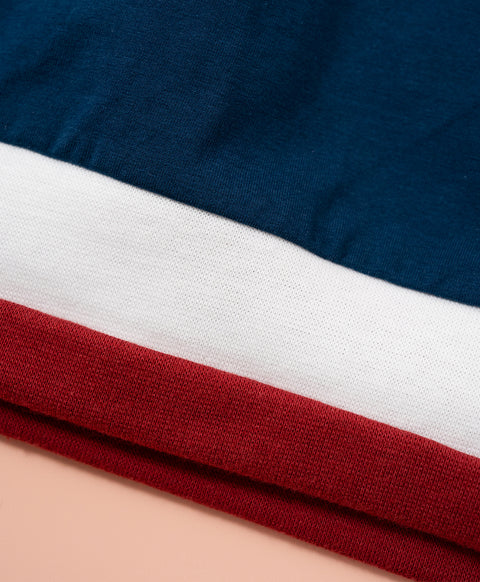 Cookies d'amore Long Sleeves Top With Pants Set-Dark Blue