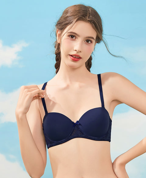 Comfy Feminine 1/2 Cup Push-Up Underwired Multiway Bra