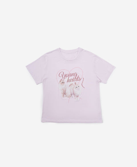 Catitude-ing Short Sleeves Top & Long Pants Set