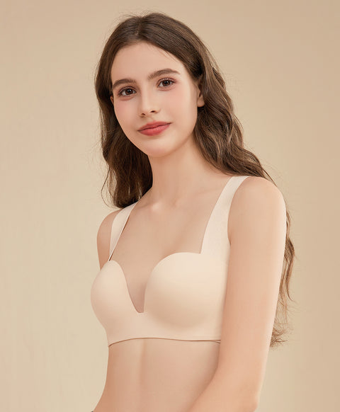 Celestial Wireless Push Up Half Cup Bra