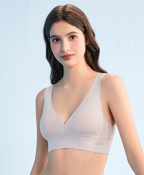 Clean-Cut Seamless Wireless V-Bra