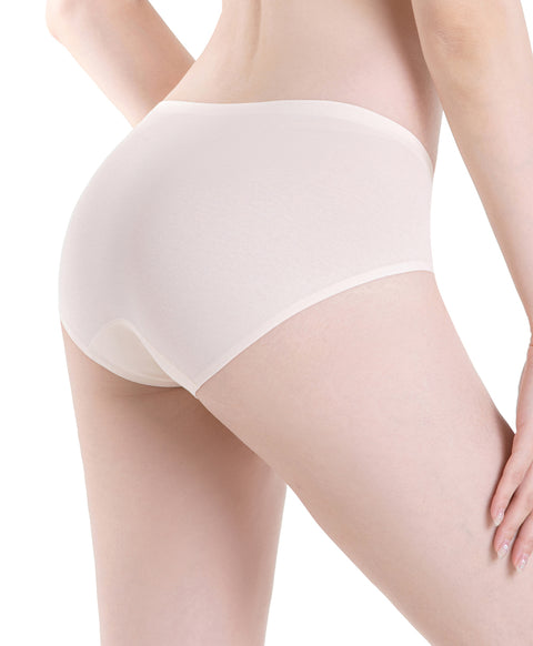 Skinmate Daily Laminated Seamless No-Show Cotton Spandex Low Waist Mini Panties