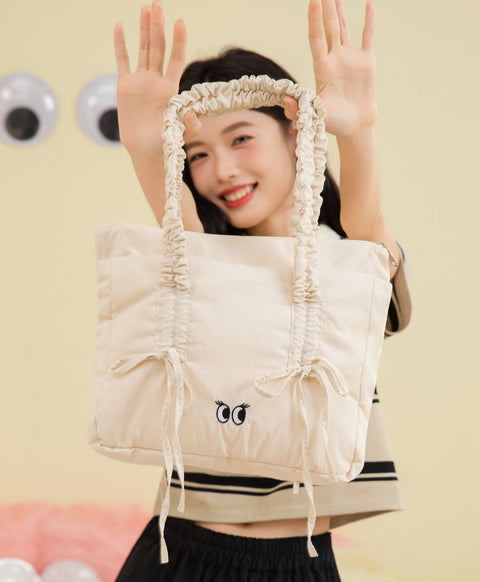 Peekaboo Puffy Bow Tote