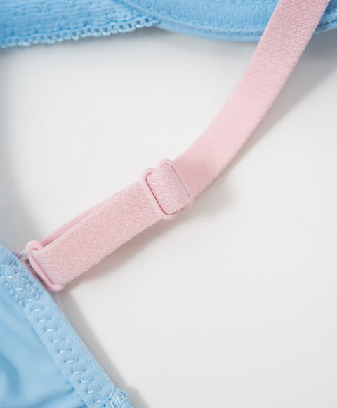Designer 3/4 Cup Wireless Bra Set with Panties (B Cup)