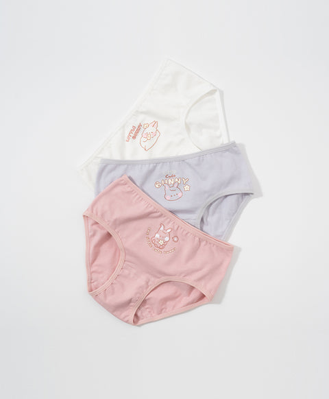 Junior Little Bunny Cotton Low Waist Mini Panties