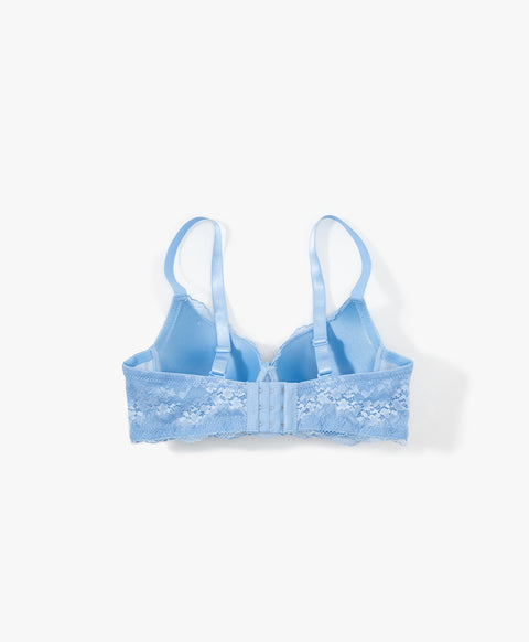 Lace Vintage Full Cup Coverage Underwired Bra (B Cup)