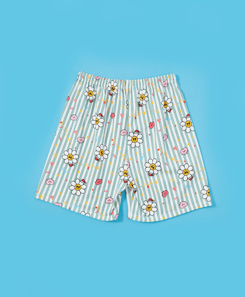 Jolly Smiley Short Sleeves PJ Top & Shorts Set