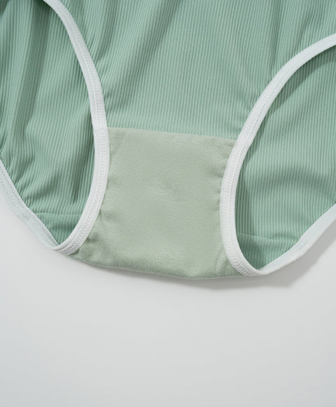 Nature Ribbed Low Waist Midi Panties