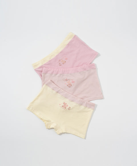 Junior Ballet Bear Cotton Low Waist Boxshorts Panties