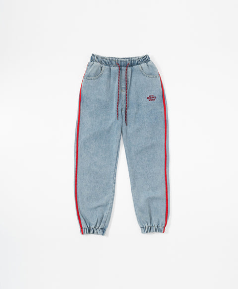 Call Me Lucky Denim Drawstring Long Pants