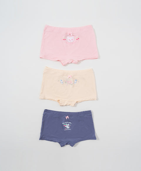 Junior Sweetheart Pastoral Boxshort 3-pack Panties